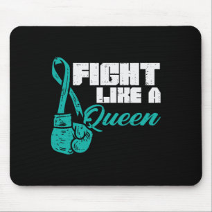 Alfombrilla De Ratón Luchar Como La Reina Verde azulada Guantes De Boxe