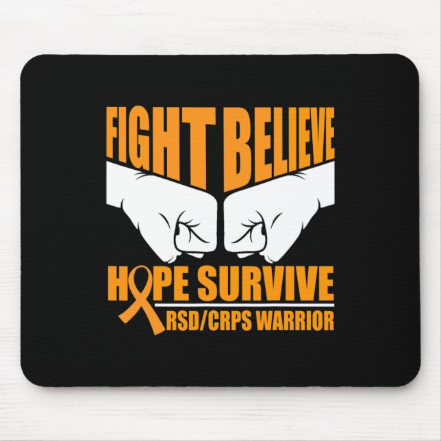 Alfombrilla De Ratón Luchar Por La Esperanza Sobrevive A Rsdcrps Warrio (Frente)