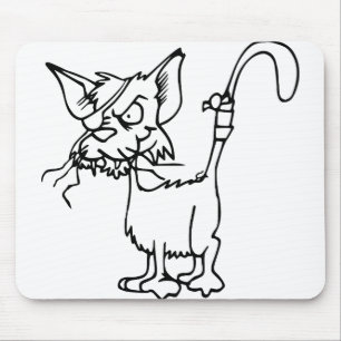 Alfombrilla De Ratón Luchas De Gato Heridas De Banda De Animales