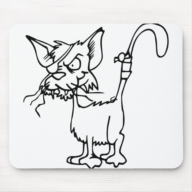 Alfombrilla De Ratón Luchas De Gato Heridas De Banda De Animales (Frente)