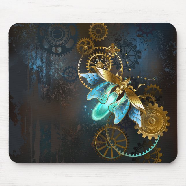 Alfombrilla De Ratón Luciérnaga de Steampunk (Frente)