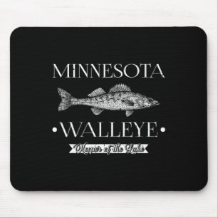 Alfombrilla De Ratón lucioperca de Minnesota pescador de pesca del medi