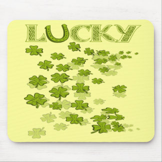 Alfombrilla De Ratón Lucky HorseShoe Shamrock