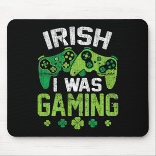 Alfombrilla De Ratón Lucky Irish, yo estaba jugando un divertido videoj