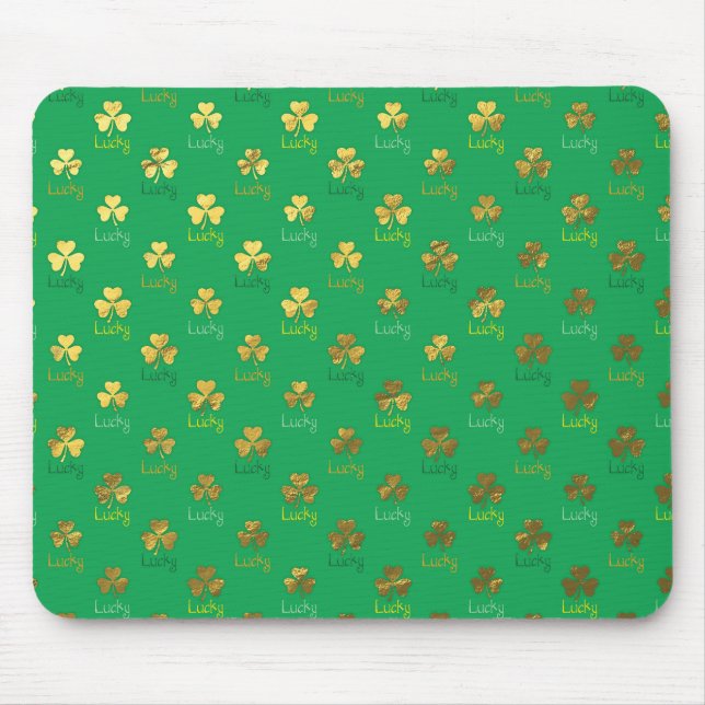 Alfombrilla De Ratón Lucky Shamrock Mousepad (Frente)