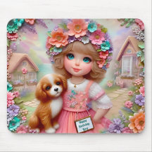 LUCY ~ Floral Cumpleaños Saludo ~