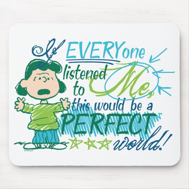 Alfombrilla De Ratón Lucy "Si Todos Me Escucharan..." (Frente)