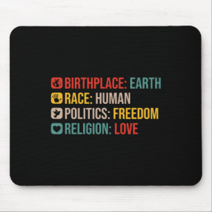 Alfombrilla De Ratón Lugar de nacimiento Raza Tierra Política Humana
