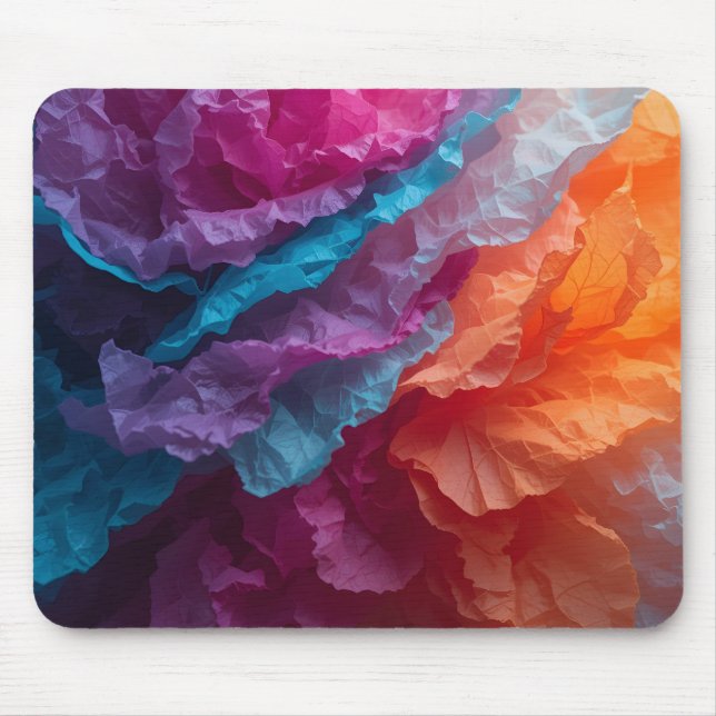Alfombrilla De Ratón Luminous Abstract Tissue Paper Layers (Frente)