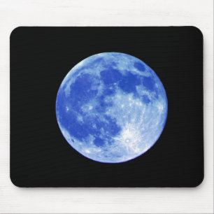 Alfombrilla De Ratón Luna azul Mousepad