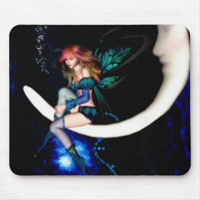 Alfombrilla De Ratón Luna de hadas Mousepad (Frente)