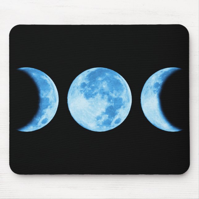 Alfombrilla De Ratón Luna de tres fases (Frente)