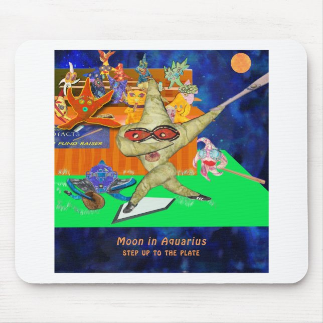 Alfombrilla De Ratón Luna del acuario (Frente)