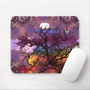 Alfombrilla De Ratón Luna en los árboles.....