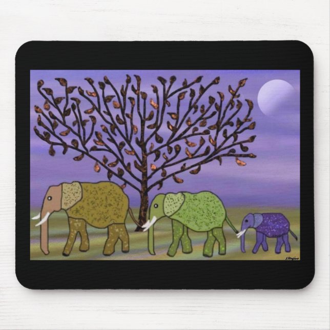Alfombrilla De Ratón Luna Mousepad del elefante (Frente)