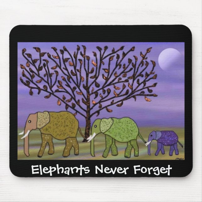Alfombrilla De Ratón Luna Mousepad del elefante (Frente)