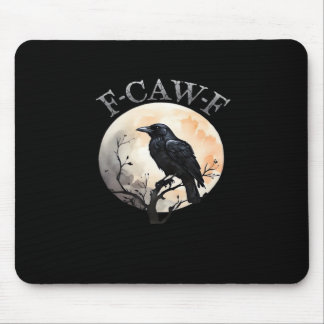 Alfombrilla De Ratón Luna Pájaro Divertido Estilo Mínimo Limpio F Caw