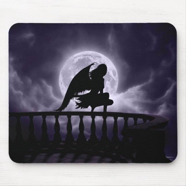 Alfombrilla De Ratón Luna que cae Mousepad (Frente)