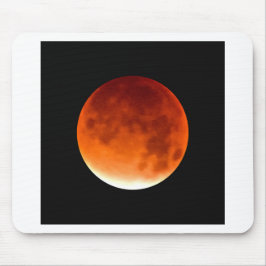 Alfombrilla De Ratón Luna Roja Ascendente