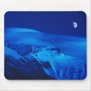 Alfombrilla De Ratón Luna sobre el Mt. Everest Tíbet, China