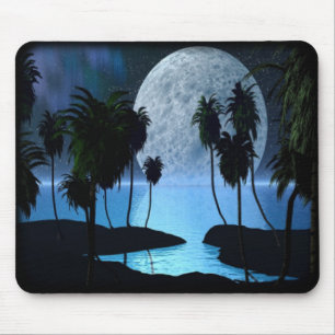 Alfombrilla De Ratón Luna tropical Mousepad