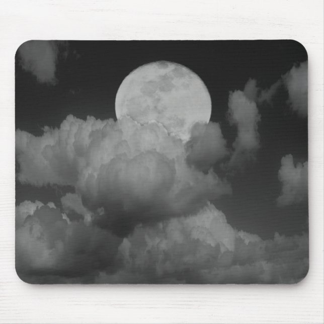 Alfombrilla De Ratón Luna y nubes sobre Kansas (Frente)