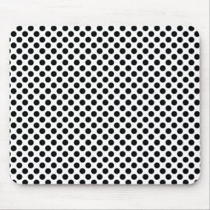 Alfombrilla De Ratón Lunares blancos y negros Mousepad