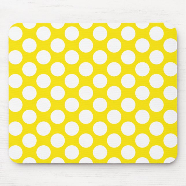 Alfombrilla De Ratón Lunares en amarillo (Frente)