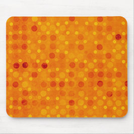 Alfombrilla De Ratón Lunares modernos del naranja y del amarillo