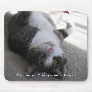 Alfombrilla De Ratón ¡Lunes o viernes… iguales a mí! (mousepad)
