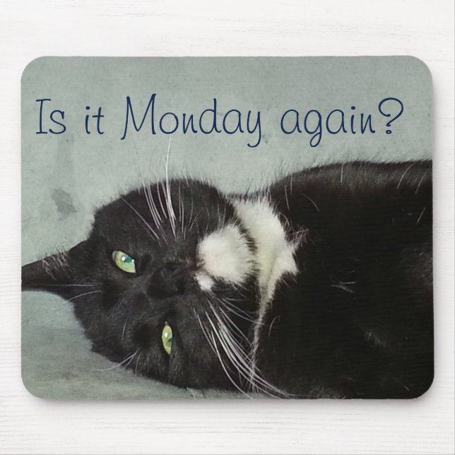Alfombrilla De Ratón ¿Lunes otra vez? Mousepad (Frente)