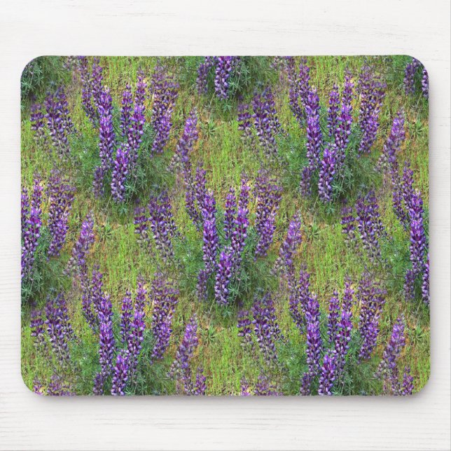Alfombrilla De Ratón Lupines Galore. (Frente)