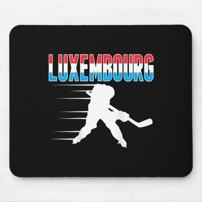 Alfombrilla De Ratón Luxembourg Ice Hockey Fans Jersey Luxembourgish Ho (Frente)