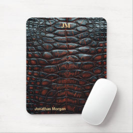 Alfombrilla De Ratón Luxury Executive Monogram Premium Leather