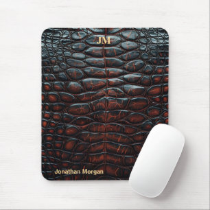 Alfombrilla De Ratón Luxury Executive Monogram Premium Leather 