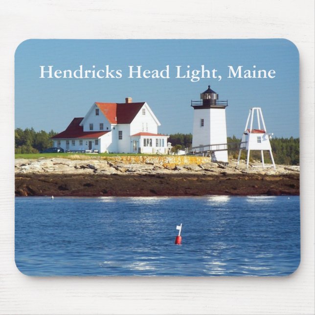 Alfombrilla De Ratón Luz de cabeza de Hendricks, Maine Mousepad (Frente)