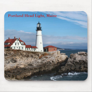 Alfombrilla De Ratón Luz de cabeza de Portland, Maine mousepad