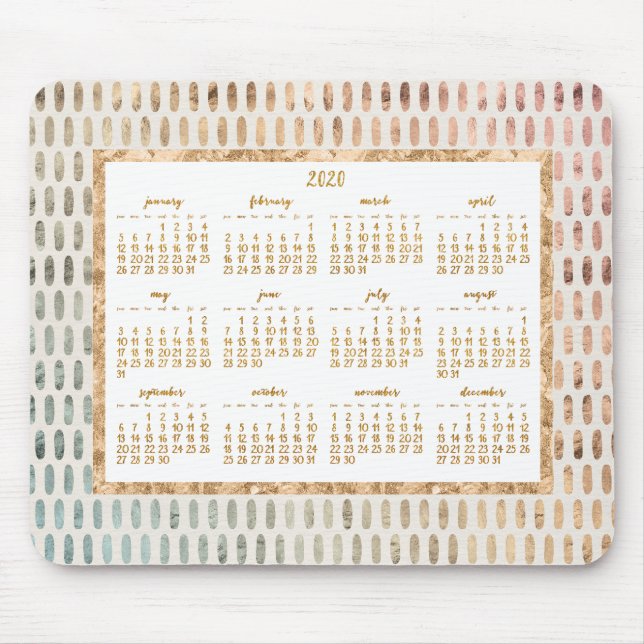Alfombrilla De Ratón Luz de las pastillas de ratón del calendario Golde (Frente)