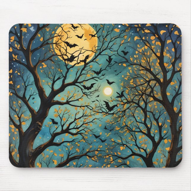 Alfombrilla De Ratón Luz de luna dorada (Frente)