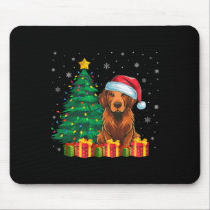 Alfombrilla De Ratón Luz de Navidad de Santa Hat Chesapeake para recupe