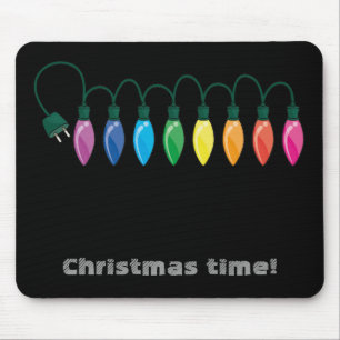 Alfombrilla De Ratón ¡Luz de navidad, tiempo del navidad!