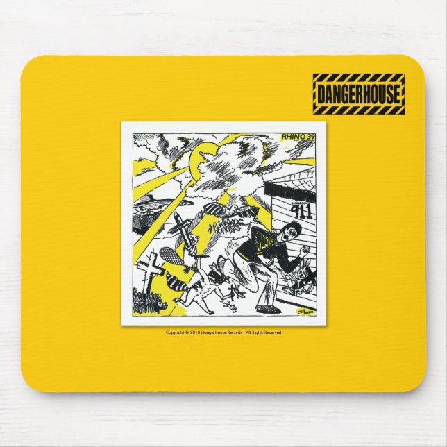 Alfombrilla De Ratón LUZ de Prolixin Dangerhouse del rinoceronte 39 de (Frente)