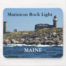 Alfombrilla De Ratón Luz de Rock Matinicus, Maine Mousepad
