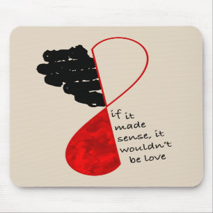 Alfombrilla De Ratón Luz de sentido del amor Mousepad