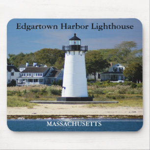 Alfombrilla De Ratón Luz del puerto de Edgartown, Massachusetts Mousepa