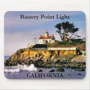 Alfombrilla De Ratón Luz del punto de la batería, California Mousepad