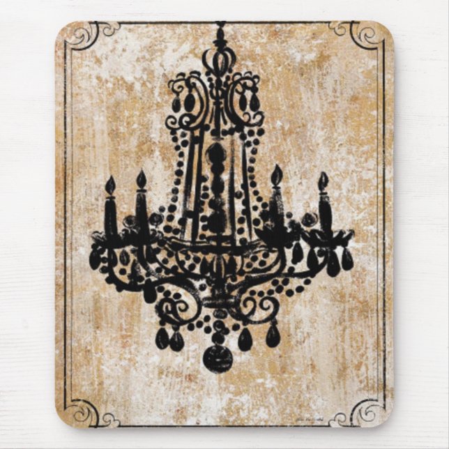 Alfombrilla De Ratón luz del vintage (Frente)