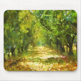 Alfombrilla De Ratón Luz desplegada de los sueños del día Arbol Avenida