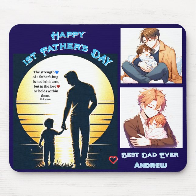 Alfombrilla De Ratón Luz guía - Atardecer para padres e hijos (Frente)