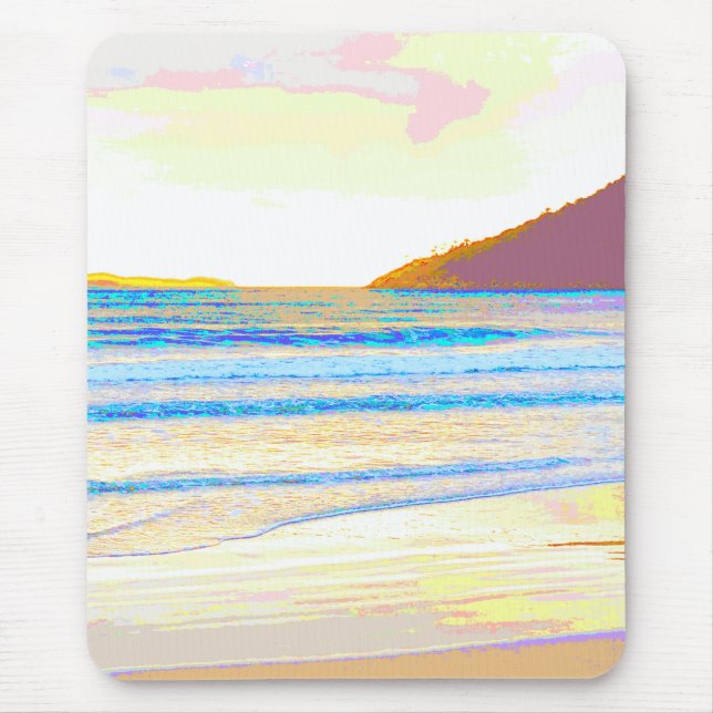 Alfombrilla De Ratón Luz matutina de playa (Frente)